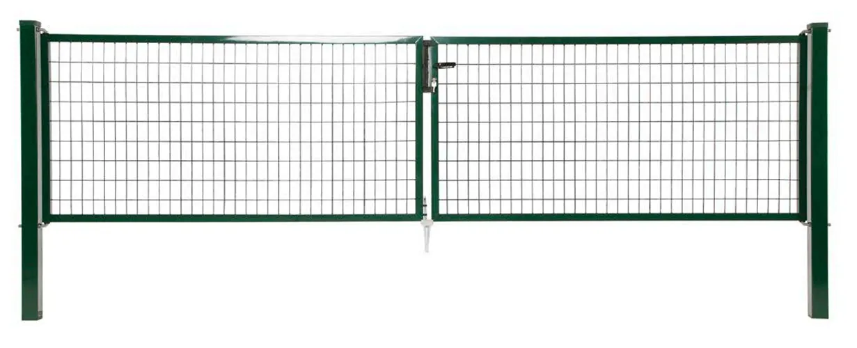 Galvanized and Powder coated decoration euro square post double gate