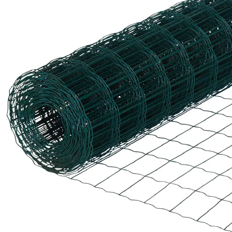 Clôture métallique européenne revêtue de PVC / clôture métallique de jardin